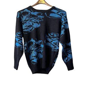 90s Parrinello Sweater Size Medium Womens Black Pullover Y2K Classic Career‎ VTG